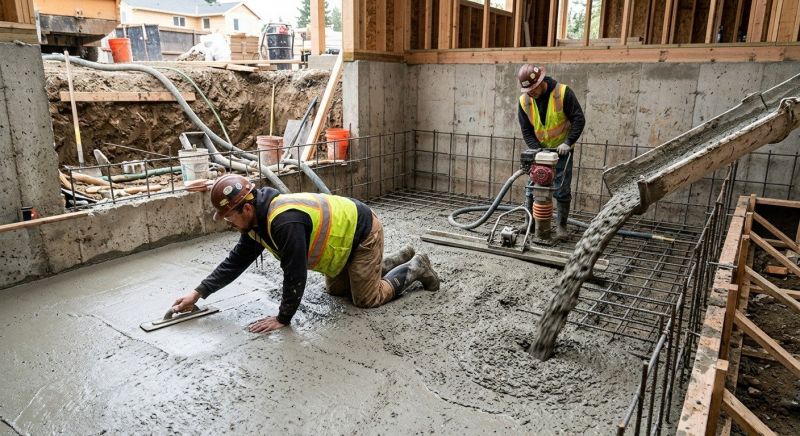 Basement Concrete Installation in Ludlow, MA