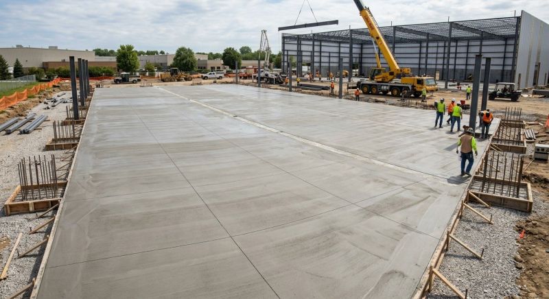 Commercial Slab Construction in New Britain, CT