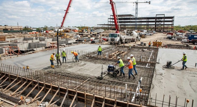 Commercial Slab Construction in Somers, CT