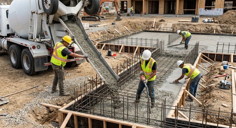 Concrete Foundation Pouring in Enfield, CT