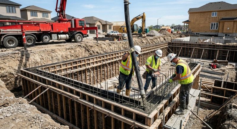 Foundation Wall Pouring in Monson, MA